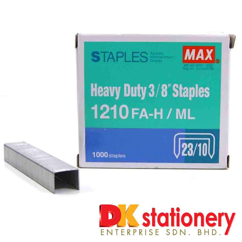 MAX HEAVY DUTY 3/8" STAPLES 1210 FAH / ML Shopee Malaysia