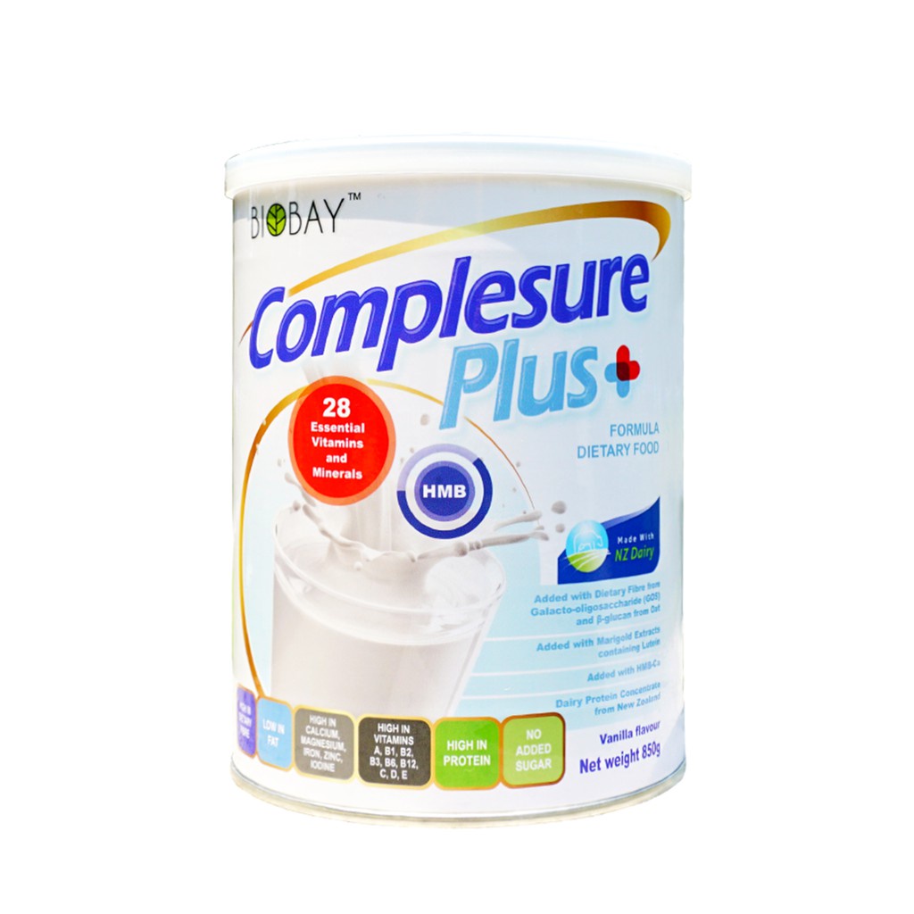 BIOBAY Complesure Plus Adults Nutrition Vanilla Calcium Protein Milk