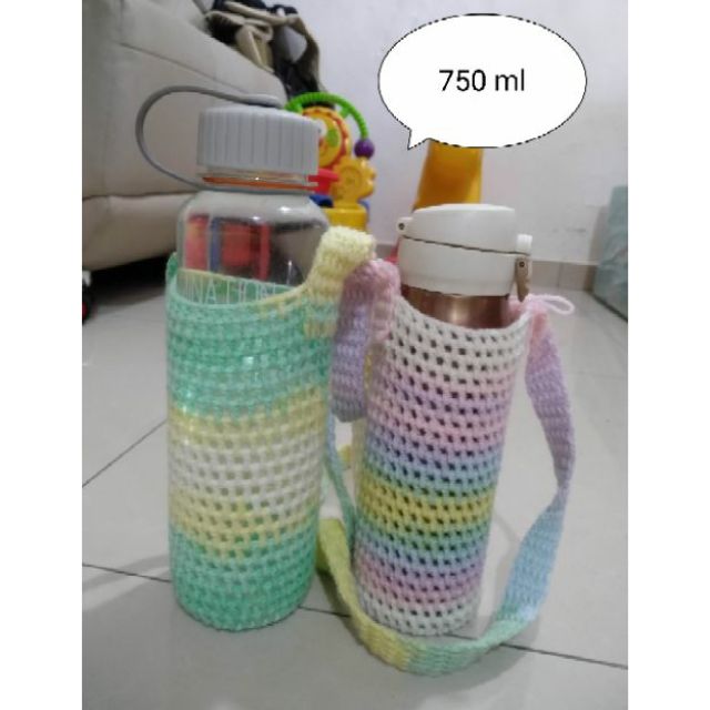 crochet bottle bag