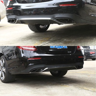 Black Exhaust Pipe Cover Trim for Mercedes Benz GLC C E Class W205 C207 Coupe 