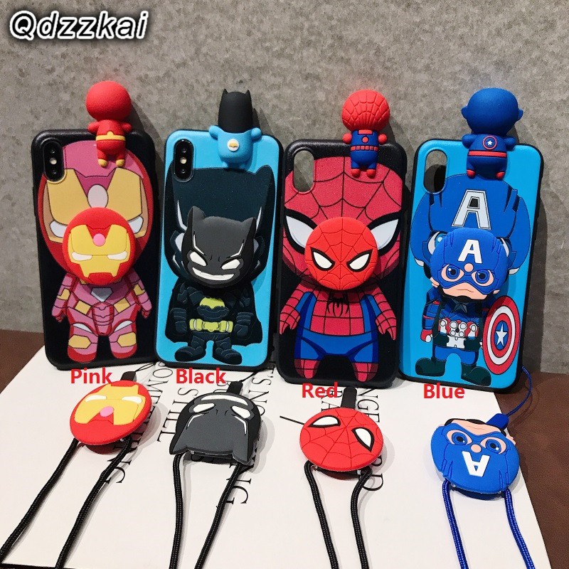 Marvel Cartoon Cover iphone 11 Pro Max SE 6 6s iphoen7 i8 7Plus iphoneX Xs  MAX XR iron Man Spider-Man Superman Case | Shopee Malaysia