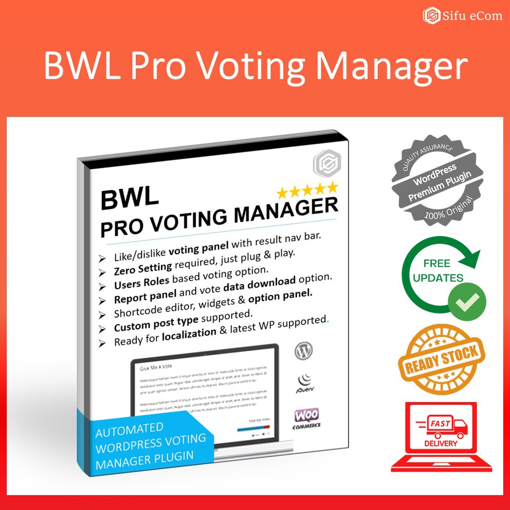 BWL Pro Voting Manager - WordPress Plugin [Lifetime Update + Unlimited Website]