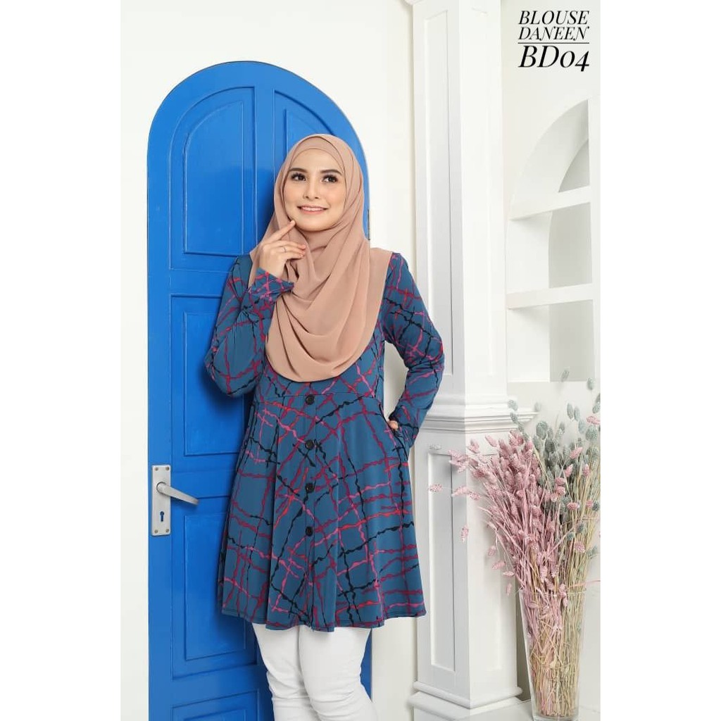 Muslimah Blouse  DANEEN Lycra Tak  Payah  Gosok  Shopee Malaysia