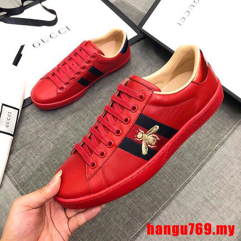all red gucci shoes