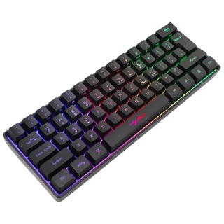 HKSJ Wireless Gaming Keyboard Dual Mode L500 61 Keys BT5.0 + 2.4G RGB ...