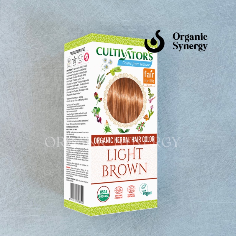 Cultivator's Organic Herbal Hair Color-Light Brown 100g | Shopee Malaysia
