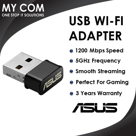 ASUS USB-AC53 Nano AC1200 Dual Band WiFi Adapter | Shopee Malaysia