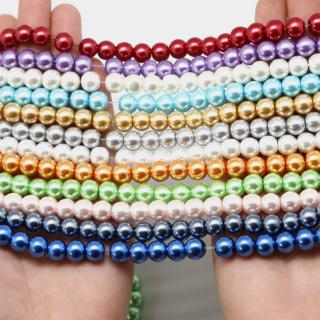 Glass Pearl Bead.Ready Stock.4mm 6mm 8mm 10mm .For Beading Jewelry Diy Craft.Crochet.Beading.Knitting