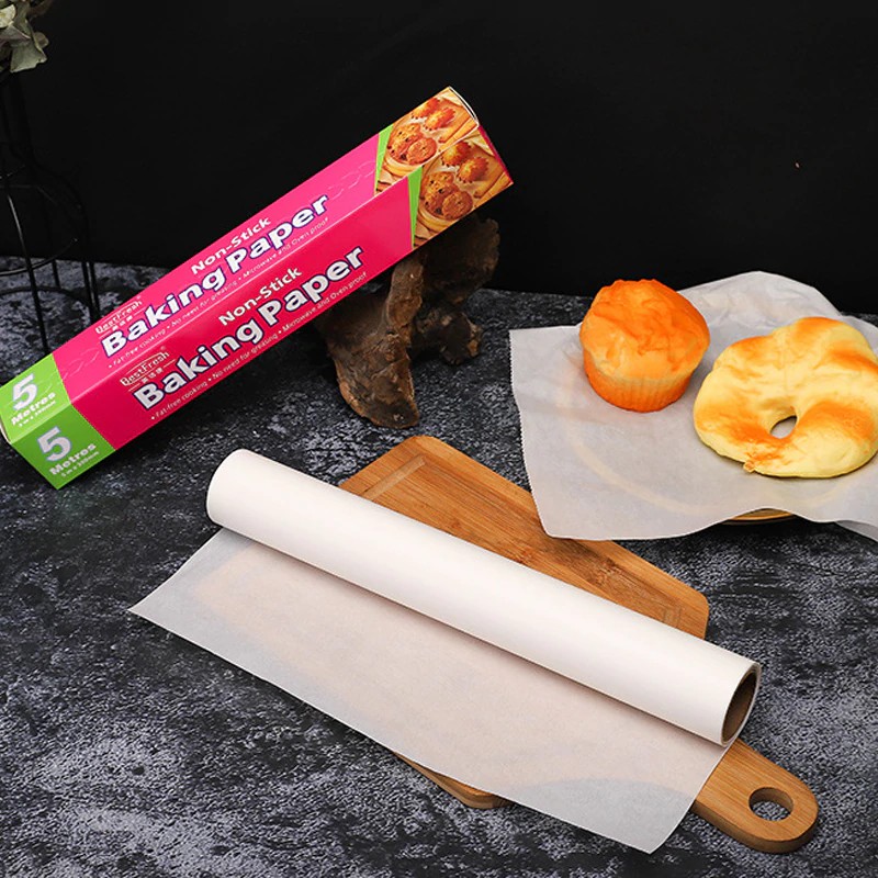 Kertas Minyak Pelapik Dulang Baking Paper Non Stick Microwave And Oven Cook Tools 5 Meter Baking Kertas Kek Shopee Malaysia