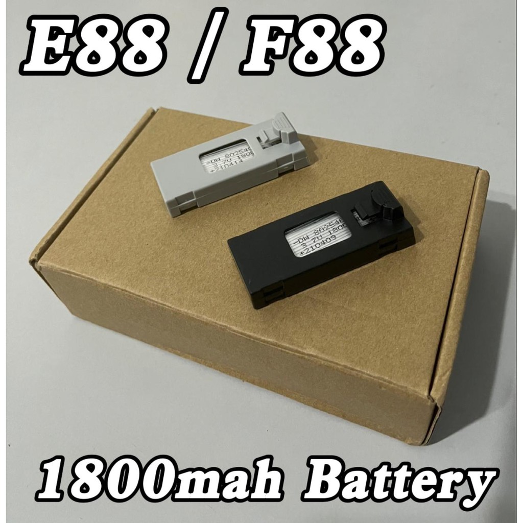 [READY STOCK] ORIGINAL E88/F88 DRONE BIG BATTERY 1800mah 3.7V LIPO ...