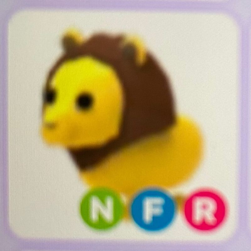 Adopt Me Lion Neon Fly Ride Nfr Shopee Malaysia - neon king bee in adopt me roblox