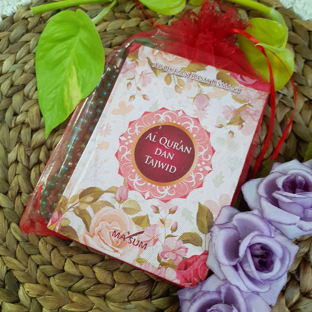 Al Quran A6 Free Tasbih and Tile + Photo Insert Souvenir Tahlil Tahlilan 40 Daily Haul 1000 Days