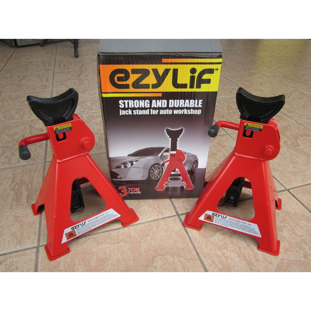 Ezylif 3 Ton Garage Jack Stand Pair