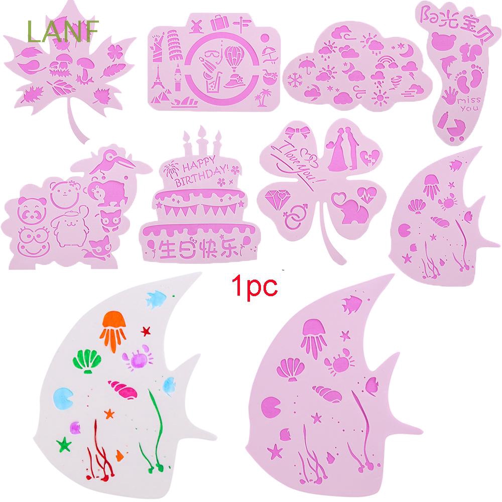 Lanf 1 8pcs Diy Craft Paper Card Embossing Stamp Album Decorative