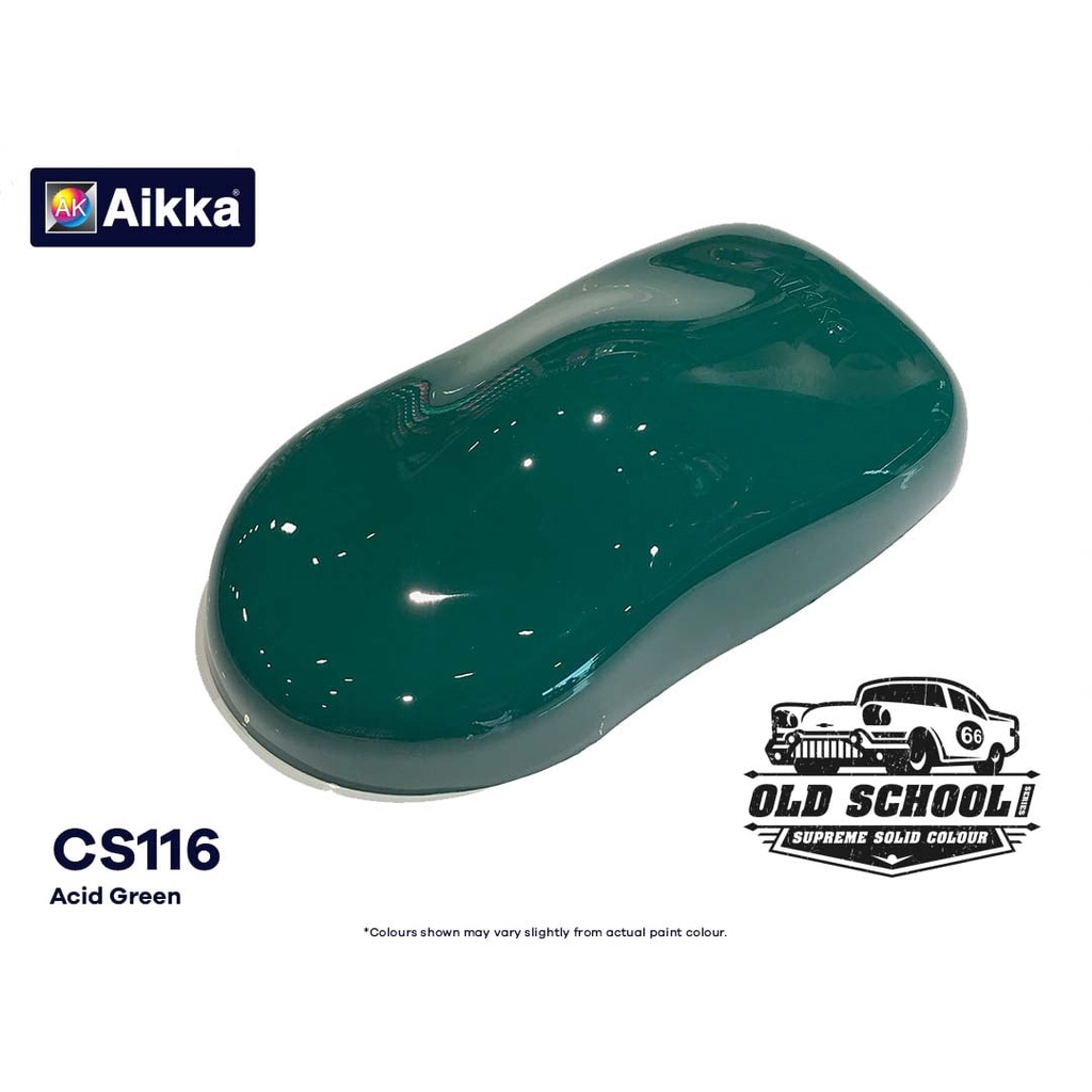 Aikka CS116 Acid Green Supreme Solid Colour for Car  Motor Spray 