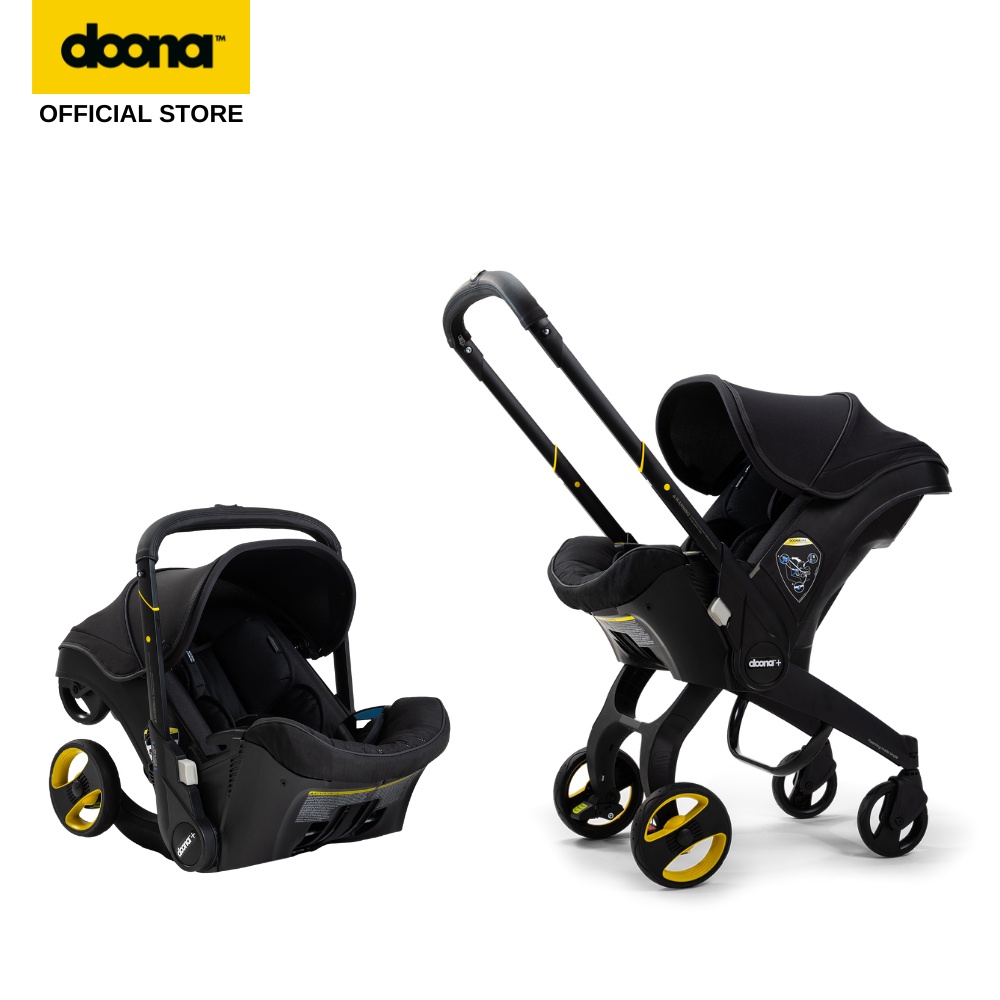 Doona+ Infant Car Seat Stroller Midnight Limited Edition 2 Years
