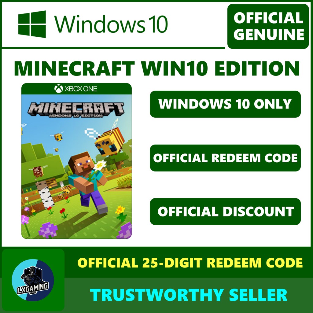 MINECRAFT WINDOWS 10 EDITION | Shopee Malaysia