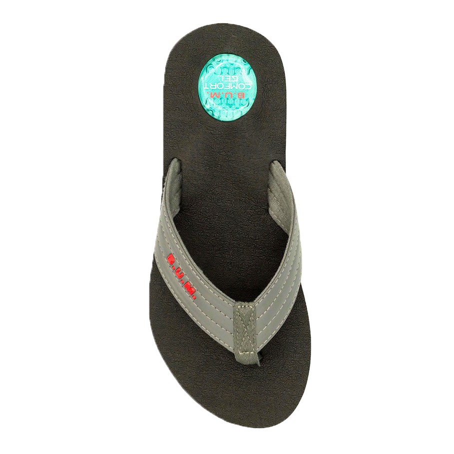 Bum Equipment Men S Comfort Gel Toe Post Sandals Casual Beach