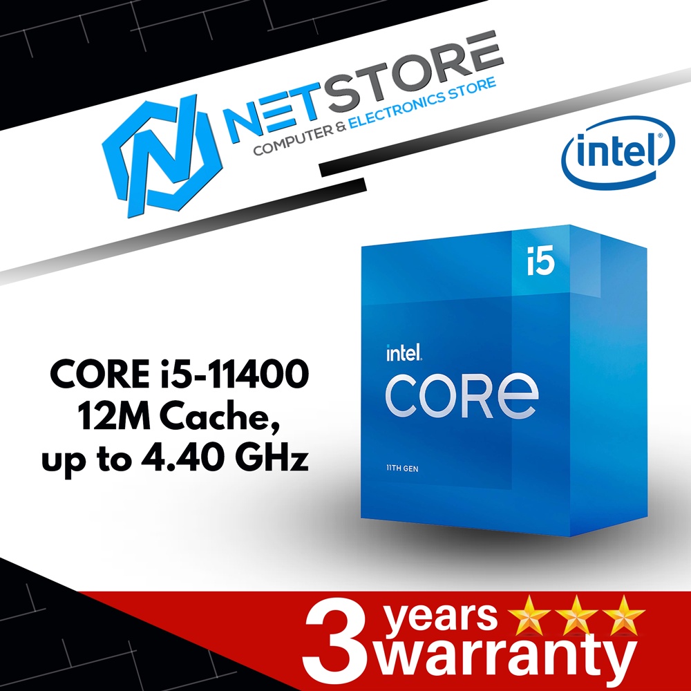 INTEL CORE I5 11400 11th GENERATION DESKTOP PROCESSOR 12M Cache Up To