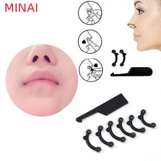 3Pair Nose Up Lifting Shaper Massage Tool Made of silicone only not yellow easily & not crack Invisible No Pain Nose Shaping Clipper Nose Bridge Straightening Clip Corrector