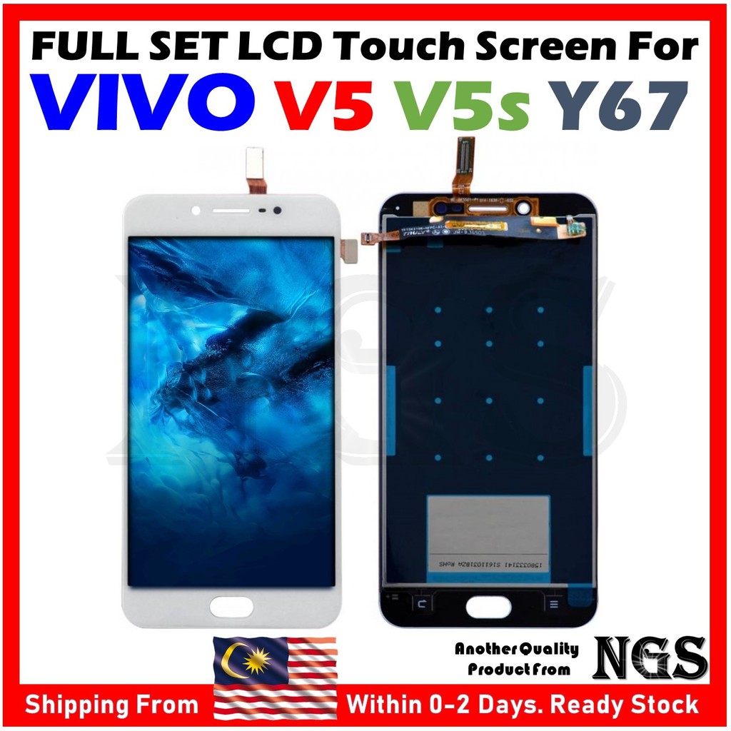 Original Full Set Lcd Touch Screen For Vivo V5 1601 Vivo V5s 1713 Vivo Y67 With Opening Tools Tempered Glass Shopee Malaysia