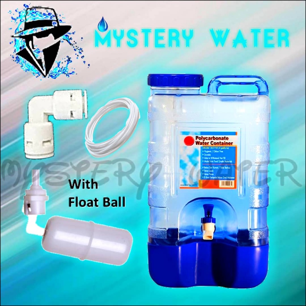 4 Gallon Polycarbonate Water Container With Float Ball ( 15 Liter