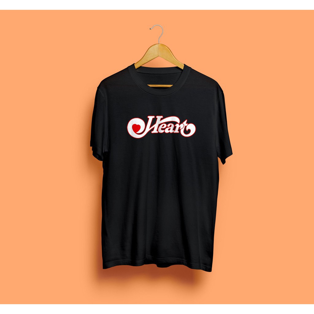 heart band logo t shirt
