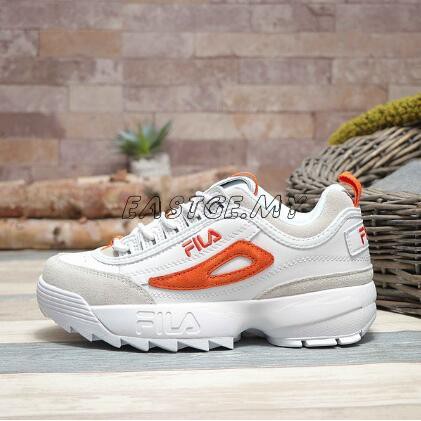 fila disruptor 2 orange and white