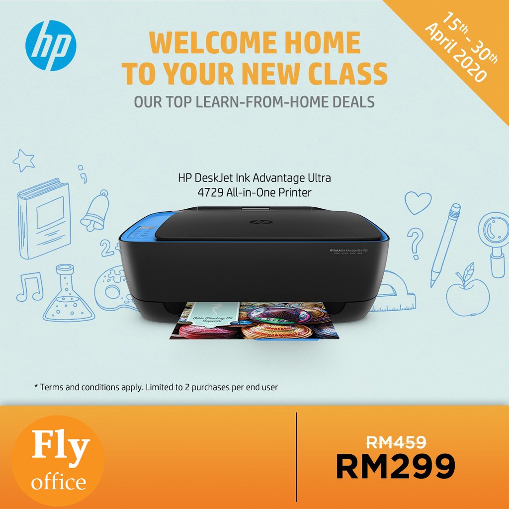 HP DeskJet Ink Advantage Ultra 4729 All-In-One Printer ...