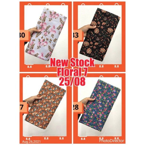 9.9 Sale💥💥Kain Batik Viral Corak Floral Part 7 | Shopee Malaysia