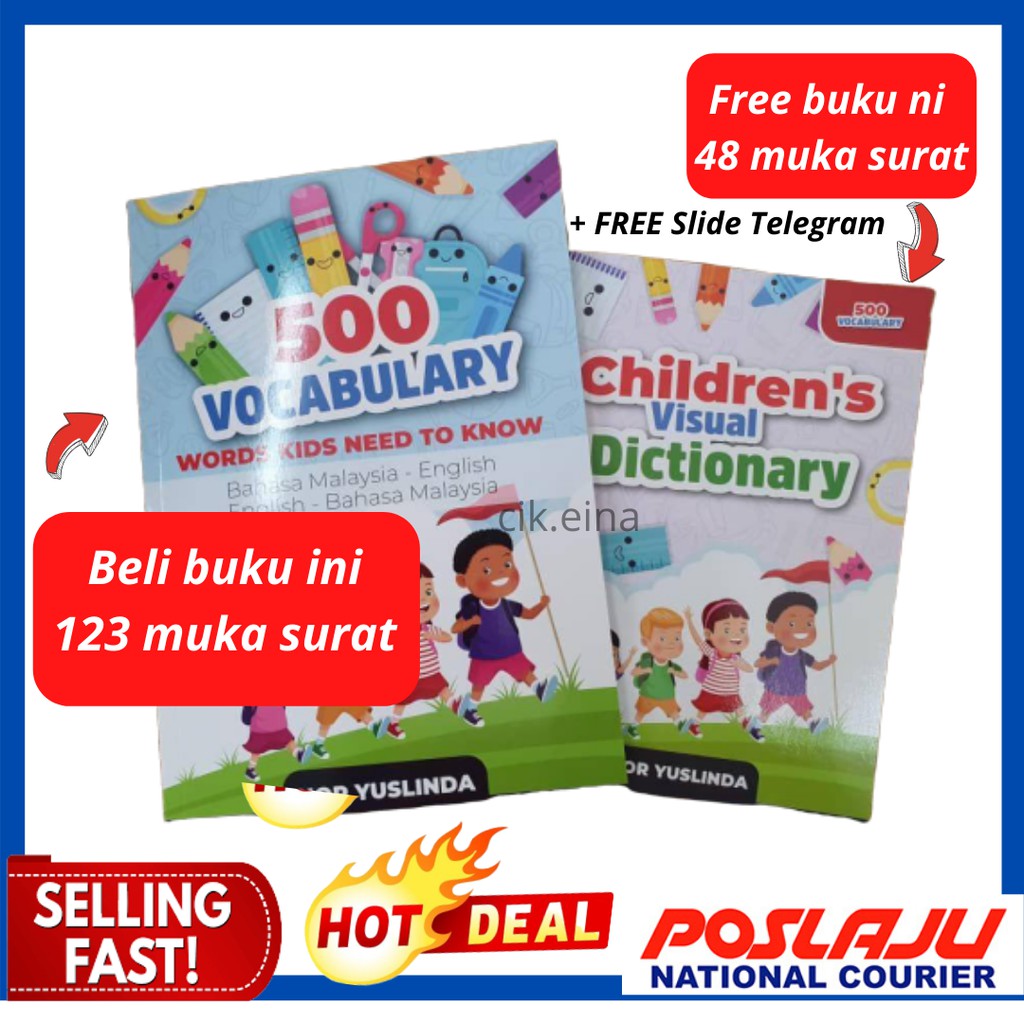 500 Vocabulary Bahasa Inggeris Bahasa Melayu English Kamus ...