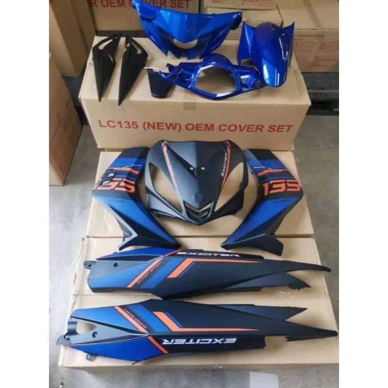 Buy New Cover Set Yamaha Lc135 Exciter Blue 2021 V1 V2 V3 V4 V5 V6 Seetracker Malaysia