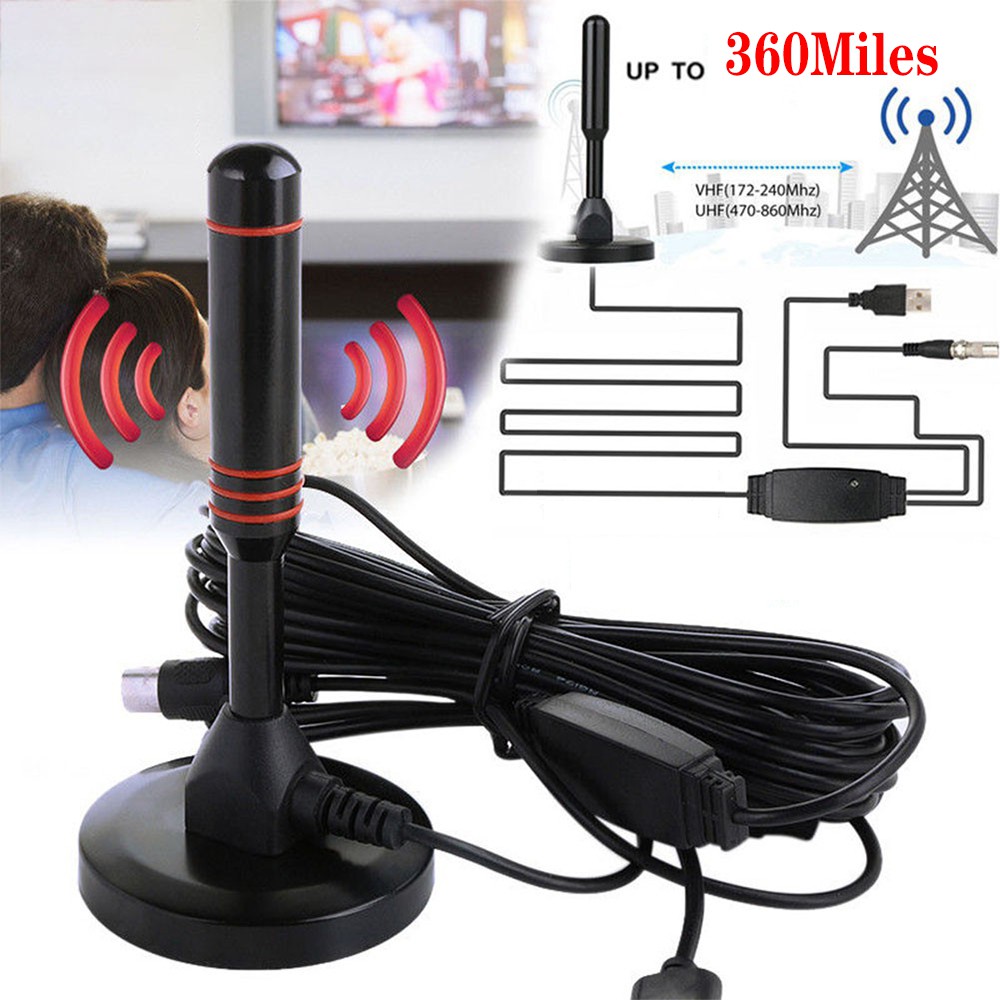 360Mile Uhf Digital Antenna Aerial DTTV 1080P HDTV Indoor Antenna
