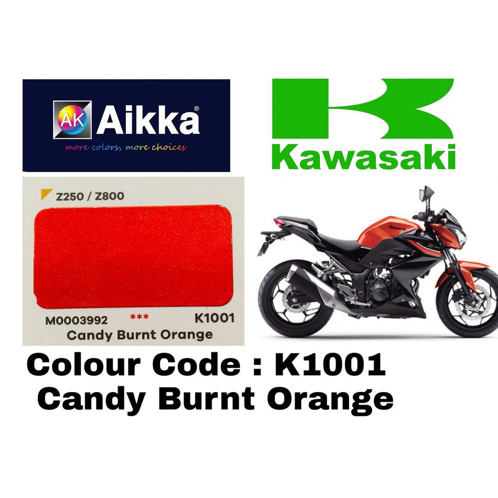 Tekstforfatter bibliotekar stimulere AIKKA K1001 CANDY BURNT ORANGE*** KAWASAKI Z250 2K MOTORBIKE PAINT | Shopee  Malaysia