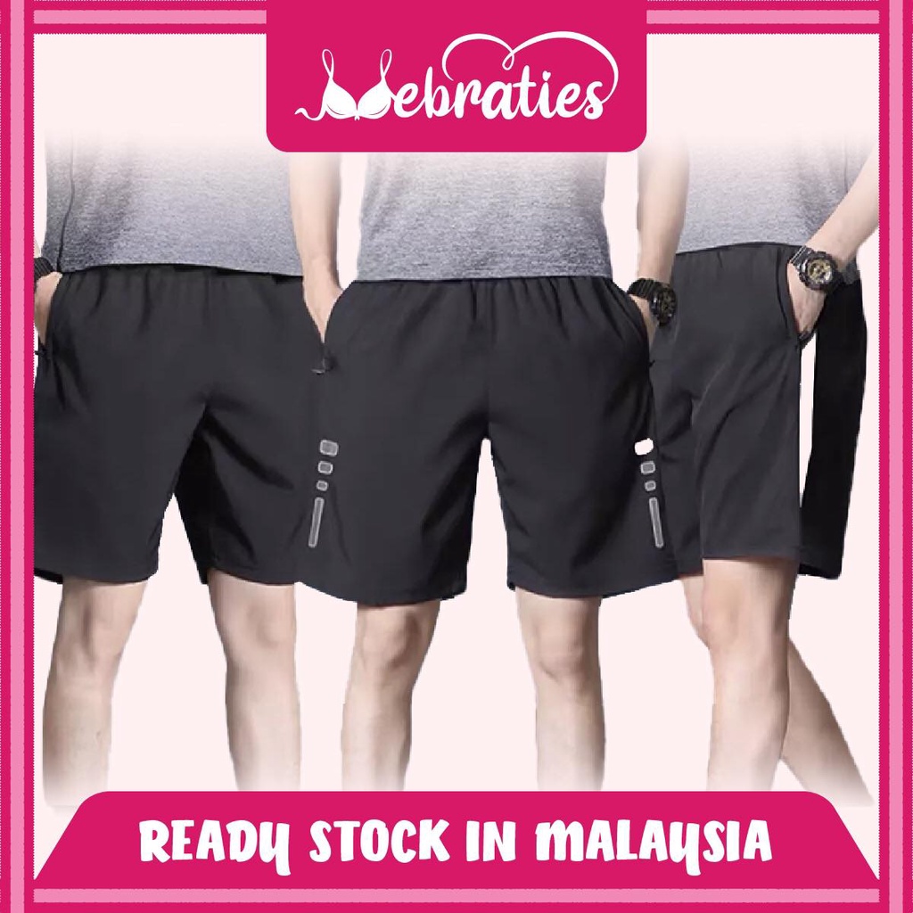 【Mebraties】Men Shorts Casual Pants Sport Running Pants Short Pants, Seluar Pendek Lelaki