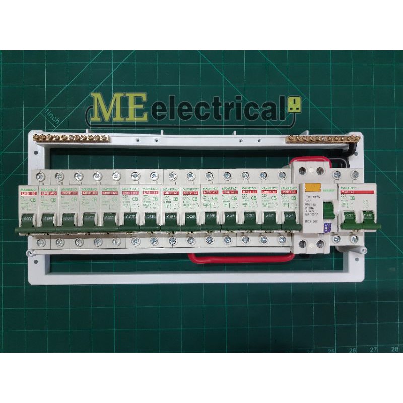 DB BOX 19way (Full set) MAXRENO MCB 6A-20A + RCCB 63A + Main switch 63A ...