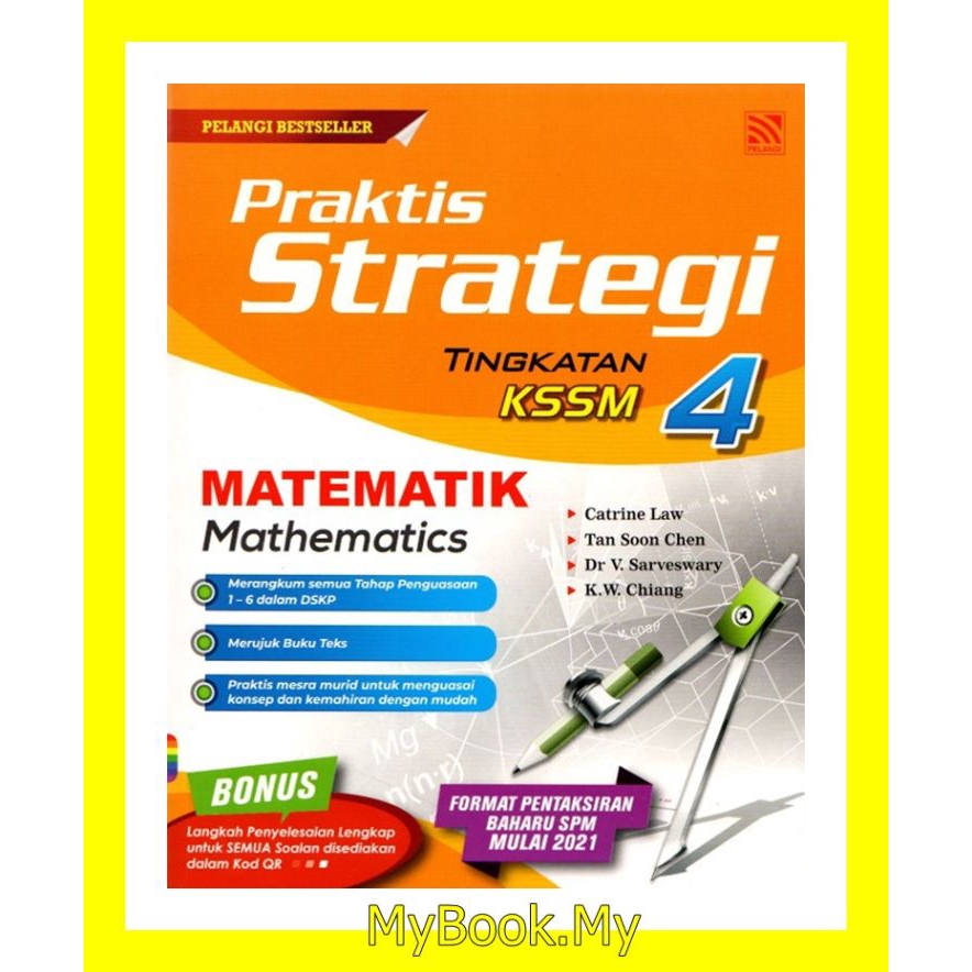 Myb Buku Latihan Praktis Strategi Kssm Tingkatan 4 Matematik Pelangi Shopee Malaysia