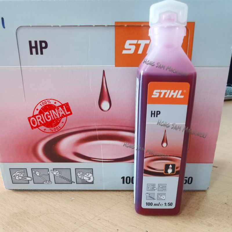 Original STIHL 2T Two Stroke Oil (100ml) (100ml STIHL Minyak 2T) Chainsaw Mistblower Brush
