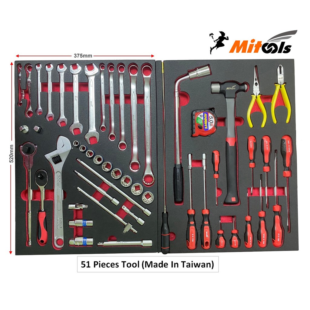 Tools Set 51 Pcs (Made In Taiwan) | Shopee Malaysia