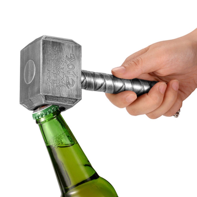 Funny Bottle Opener Creative Thor's Multifunction Hammer Shape Beer Long Handle Bottler Opener Beer Bar Home Decor