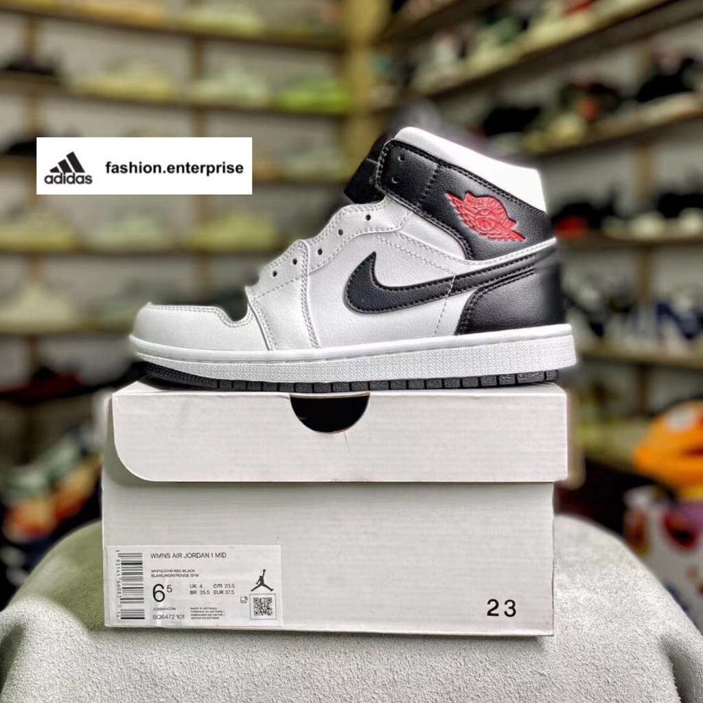 jordan 1 mid reverse black toe