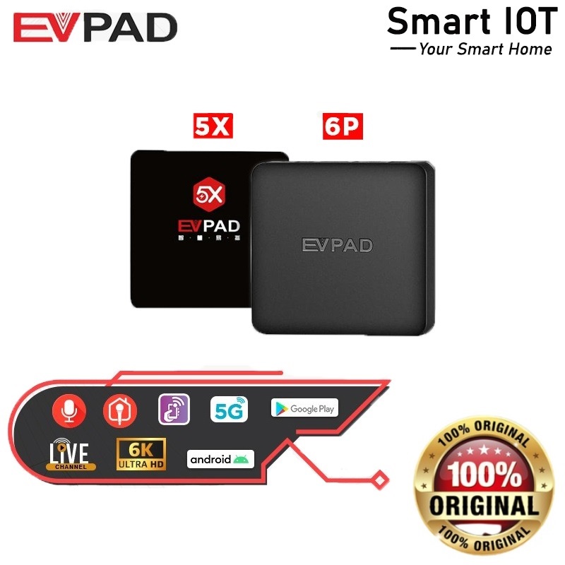 Evpad 5x Evpad 6p Tv Box Android Tv Box Malaysia Version Shopee Malaysia 3454