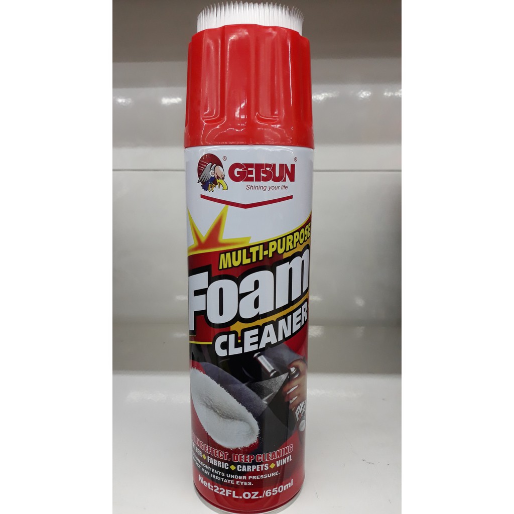GETSUN Multipurpose Foam Cleaner With Brush 650ml Shopee Malaysia