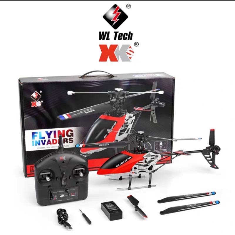 WLtoys V912-A RC Helicopter 4CH 2.4G Fixed Height Helicopter Dual Motor  Upgraded V912 Quadcopter Aircraft Toys | Shopee Malaysia