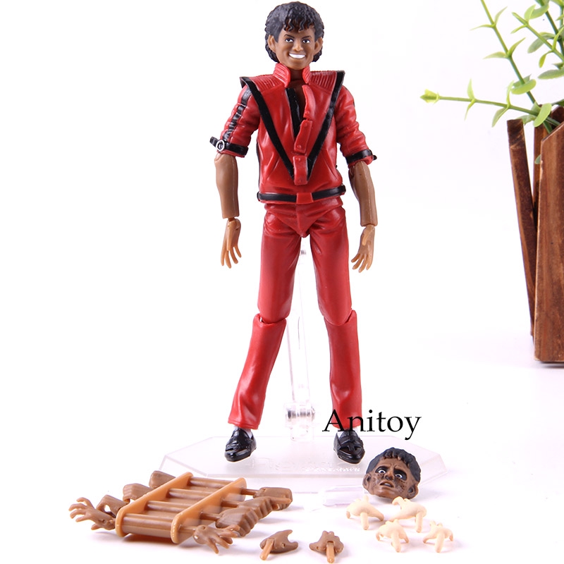 PVC Figure Toys In Box Kids Gift Figma 096 Michael Jackson MJ Thriller MV Ver 