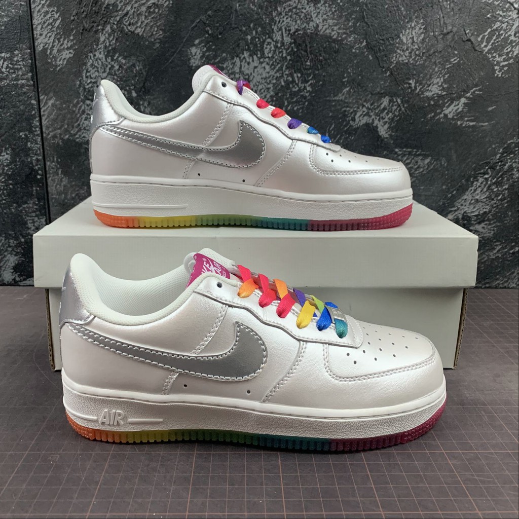 nike with rainbow sole