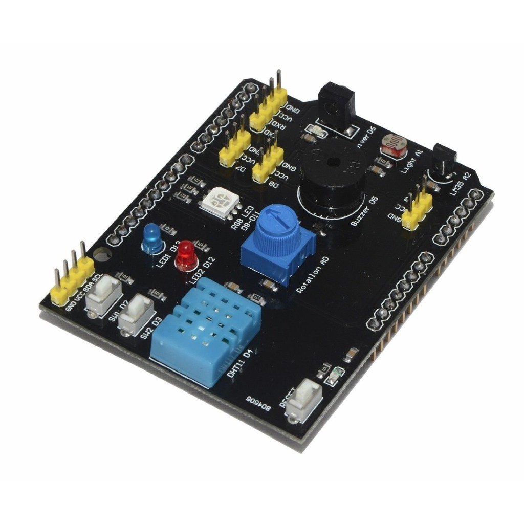 Papan pelbagai fungsi 9 dalam 1 arduino 9 in 1 sensors shield untuk rbt