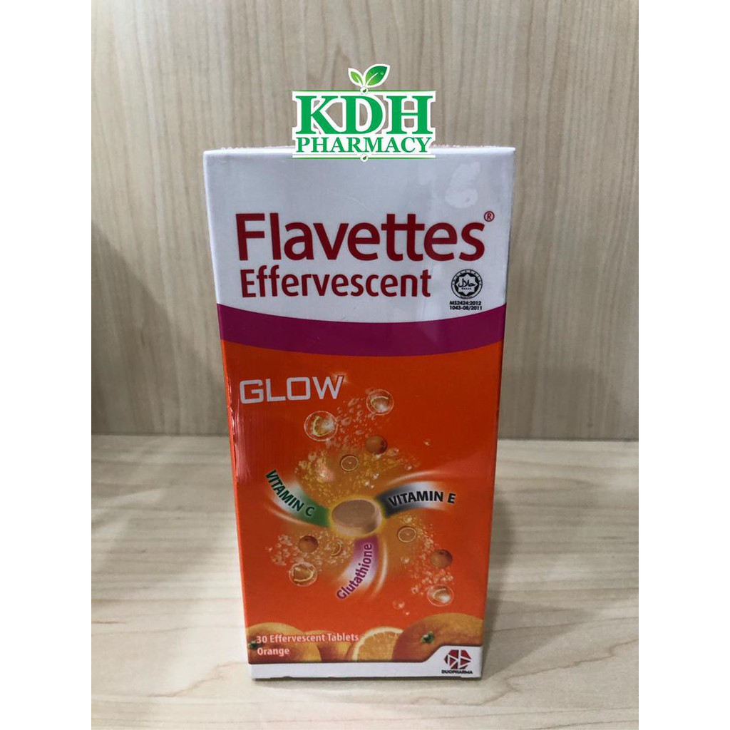 Flavettes Effervescent Glow Tablet Vitamin C 1000mg For Hair And Skin Health Orange Shopee Malaysia