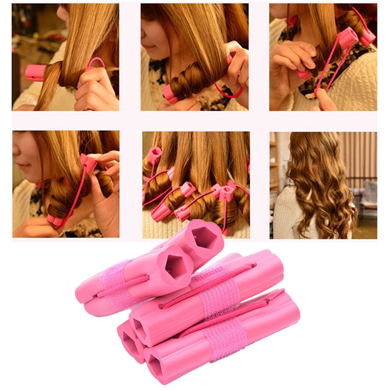 6 Pcs Sponge Hair Curler Diy Wavy Hair Soft Hair Curler Rollers
