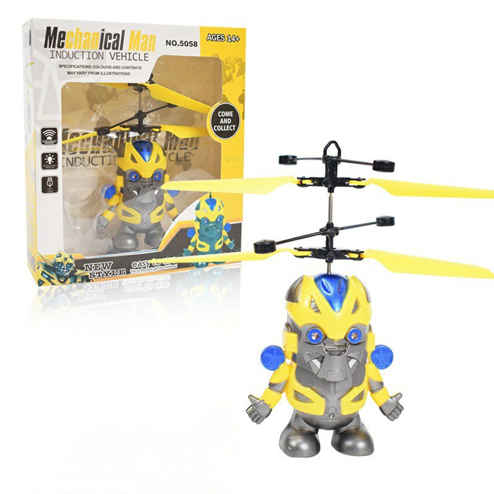 HCLLXX Pikachu Induction Aircraft Toy,Flying Drone Indoor and Outdoor Games Toys Flying Toys for Kids 